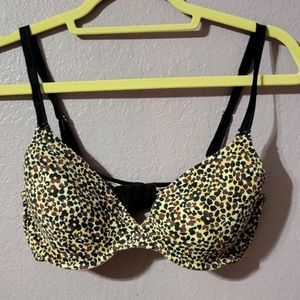 34D VS flowery cheeta thin lined bra